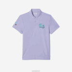 Lacoste ספורט מיאמי מהדורה פתוחה פיקה פולו DZ4D0D207 סגול 3k0 גברים - Image 4