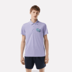 Lacoste ספורט מיאמי מהדורה פתוחה פיקה פולו DZ4D0D207 סגול 3k0 גברים