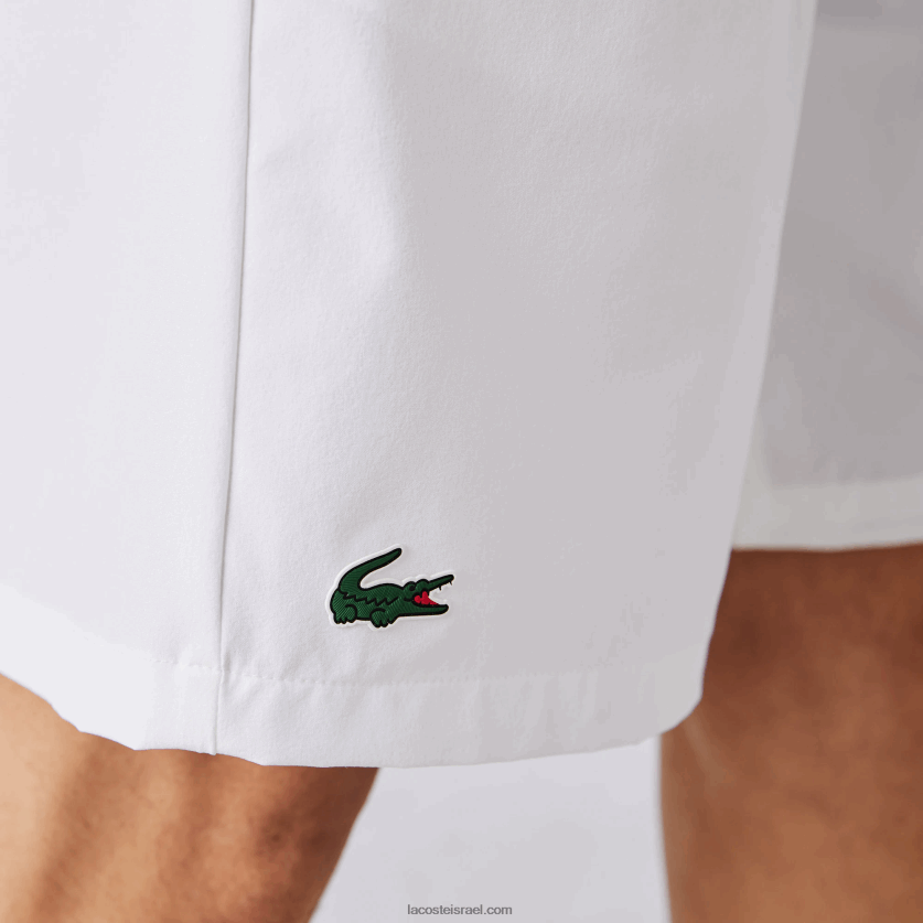 Lacoste ספורט x novak djokovic מכנס סטרץ קל DZ4D0D1533 לבן 001 גברים - Image 6