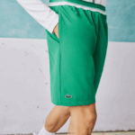 Lacoste ספורט x novak djokovic מכנס סטרץ קל DZ4D0D1534 ירוק ldm גברים - Image 2