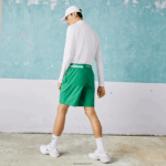 Lacoste ספורט x novak djokovic מכנס סטרץ קל DZ4D0D1534 ירוק ldm גברים - Image 4