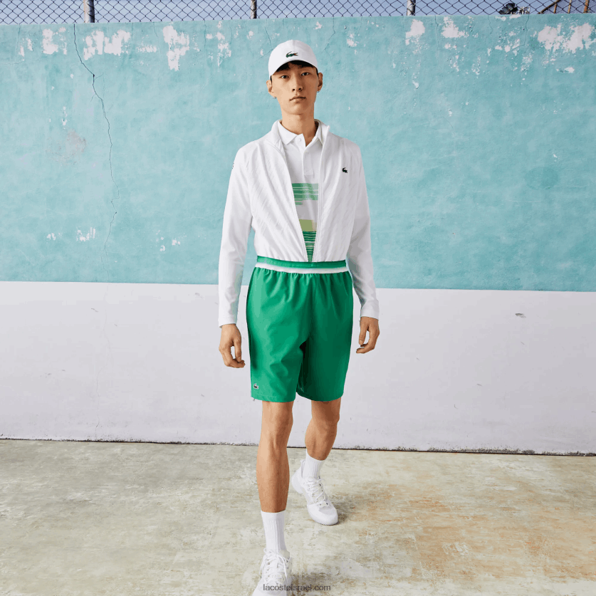 Lacoste ספורט x novak djokovic מכנס סטרץ קל DZ4D0D1534 ירוק ldm גברים - Image 1