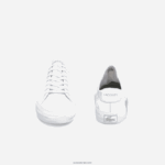Lacoste עור gripshot ונעלי ספורט סינתטיות DZ4D0D1750 לבן 21 גרם גברים - Image 5
