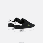 Lacoste עור powercourt ונעלי ספורט סינתטיות DZ4D0D2721 שחור ולבן 312 נשים - Image 3