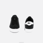 Lacoste עור powercourt ונעלי ספורט סינתטיות DZ4D0D2721 שחור ולבן 312 נשים - Image 5