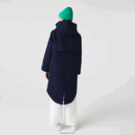Lacoste פארקה 3 ב-1 דוחה מים DZ4D0D2629 כחול כהה כתום pf1 נשים - Image 3