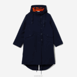 Lacoste פארקה 3 ב-1 דוחה מים DZ4D0D2629 כחול כהה כתום pf1 נשים - Image 5