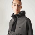 Lacoste פארקה דוחה מים DZ4D0D1257 שחור 031 גברים - Image 4
