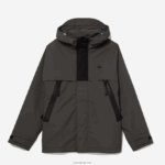 Lacoste פארקה דוחה מים DZ4D0D1257 שחור 031 גברים - Image 5