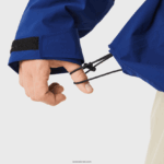 Lacoste פארקה מרופד עמיד במים DZ4D0D1308 כחול bdm גברים - Image 9