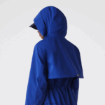 Lacoste פארקה עמיד במים עם ברדס ארוך DZ4D0D2628 כחול bdm נשים - Image 8