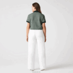 Lacoste פולו בהדפס מונוגרמה בהתאמה רגילה DZ4D0D2474 ירוק בז '7m4 נשים - Image 3