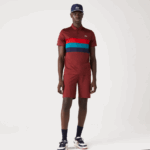 Lacoste פולו גולף טריקולור ספורט DZ4D0D825 בורדו אדום ירוק כחול yjy גברים - Image 2