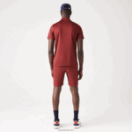 Lacoste פולו גולף טריקולור ספורט DZ4D0D825 בורדו אדום ירוק כחול yjy גברים - Image 3