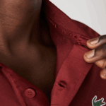 Lacoste פולו גולף טריקולור ספורט DZ4D0D825 בורדו אדום ירוק כחול yjy גברים - Image 4