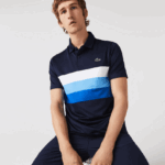Lacoste פולו גולף טריקולור ספורט DZ4D0D826 כחול כהה לבן zf2 גברים - Image 2