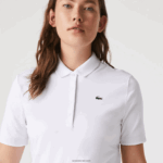 Lacoste פולו גולף מתיחה ספורט נושם DZ4D0D2488 כחול כהה לבן 522 נשים - Image 8
