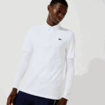 Lacoste פולו גולף נושם במרקם ספורטיבי DZ4D0D69 לבן 001 גברים - Image 5
