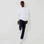 Lacoste פולו גולף נושם במרקם ספורטיבי DZ4D0D69 לבן 001 גברים - Image 6