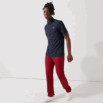 Lacoste פולו גולף נושם במרקם ספורטיבי DZ4D0D70 כחול כהה 166 גברים - Image 2
