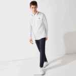 Lacoste פולו גולף נושם ספורט DZ4D0D847 כחול כהה לבן 522 גברים - Image 2