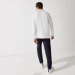 Lacoste פולו גולף נושם ספורט DZ4D0D847 כחול כהה לבן 522 גברים - Image 3