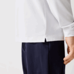 Lacoste פולו גולף נושם ספורט DZ4D0D847 כחול כהה לבן 522 גברים - Image 7
