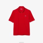 Lacoste פולו גולף צווארון רוכסן ספורט DZ4D0D2465 אדום בורדו z50 נשים - Image 2