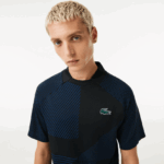 Lacoste פולו טניס ספורטיבי ללא תפרים DZ4D0D770 שחור כחול 985 גברים - Image 2