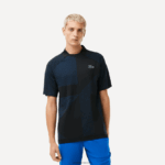 Lacoste פולו טניס ספורטיבי ללא תפרים DZ4D0D770 שחור כחול 985 גברים
