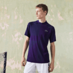 Lacoste פולו טניס ספורטיבי ללא תפרים DZ4D0D773 סגול ירוק xd4 גברים