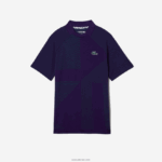 Lacoste פולו טניס ספורטיבי ללא תפרים DZ4D0D773 סגול ירוק xd4 גברים - Image 4