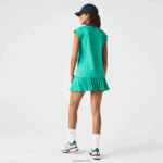 Lacoste פולו טניס ספורטיבי עם צווארון גבוה DZ4D0D2500 ירוק נייבי כחול אדום sr9 נשים - Image 2