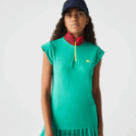 Lacoste פולו טניס ספורטיבי עם צווארון גבוה DZ4D0D2500 ירוק נייבי כחול אדום sr9 נשים