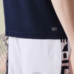 Lacoste פולו טניס פיקה יבש במיוחד DZ4D0D784 כחול כהה סגול ירוק xc3 גברים - Image 5