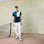 Lacoste פולו טניס פיקה יבש במיוחד DZ4D0D786 שחור כחול לבן 7ke גברים - Image 2