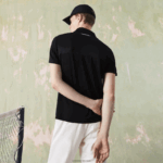 Lacoste פולו טניס פיקה יבש במיוחד DZ4D0D786 שחור כחול לבן 7ke גברים - Image 3