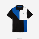 Lacoste פולו טניס פיקה יבש במיוחד DZ4D0D786 שחור כחול לבן 7ke גברים - Image 5