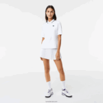 Lacoste פולו טניס פיקה מווסת תרמו DZ4D0D2461 לבן ירוק pb4 נשים - Image 2