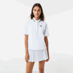 Lacoste פולו טניס פיקה מווסת תרמו DZ4D0D2461 לבן ירוק pb4 נשים