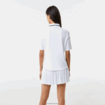 Lacoste פולו טניס פיקה מווסת תרמו DZ4D0D2461 לבן ירוק pb4 נשים - Image 3