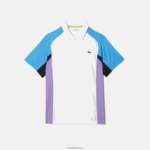 Lacoste פולו טניס פיקה מווסת תרמו DZ4D0D779 לבן כחול כהה סגול 6hu גברים - Image 4