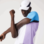 Lacoste פולו טניס פיקה מווסת תרמו DZ4D0D779 לבן כחול כהה סגול 6hu גברים - Image 7