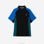 Lacoste פולו טניס פיקה מווסת תרמו DZ4D0D780 כחול שחור ירוק y57 גברים - Image 5