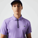 Lacoste פולו טניס פיקה ספורטיבי מווסת תרמו יבש במיוחד DZ4D0D869 כחול כהה סגול 6gp גברים - Image 2