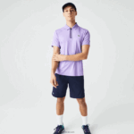Lacoste פולו טניס פיקה ספורטיבי מווסת תרמו יבש במיוחד DZ4D0D869 כחול כהה סגול 6gp גברים