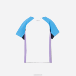 Lacoste פולו טניס פרטני רשת בכושר רגיל DZ4D0D3168 לבן כחול כהה סגול 6hu בנים - Image 6