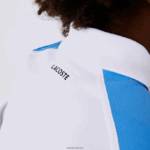 Lacoste פולו טניס פרטני רשת בכושר רגיל DZ4D0D3168 לבן כחול כהה סגול 6hu בנים - Image 8