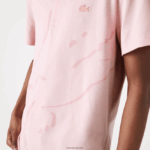 Lacoste פולו כותנה אורגנית מתיחה בהתאמה רגילה DZ4D0D932 ורוד hcq גברים - Image 6