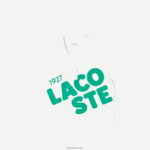 Lacoste פולו כותנה אורגנית עם הדפס קצר בגזרה משוחררת DZ4D0D2525 לבן 70V נשים - Image 5